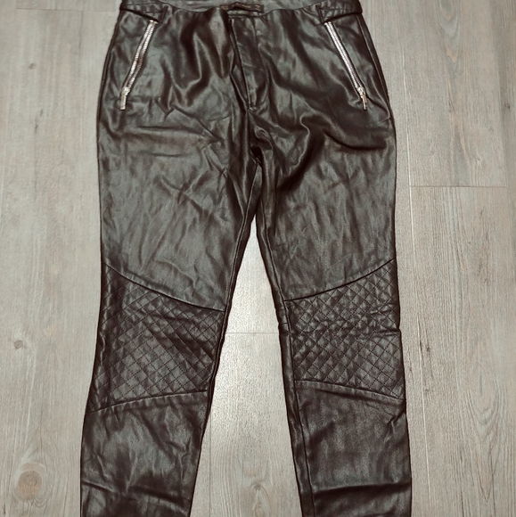 Zara Basic Faux Leather Moto pants - Picture 4 of 5